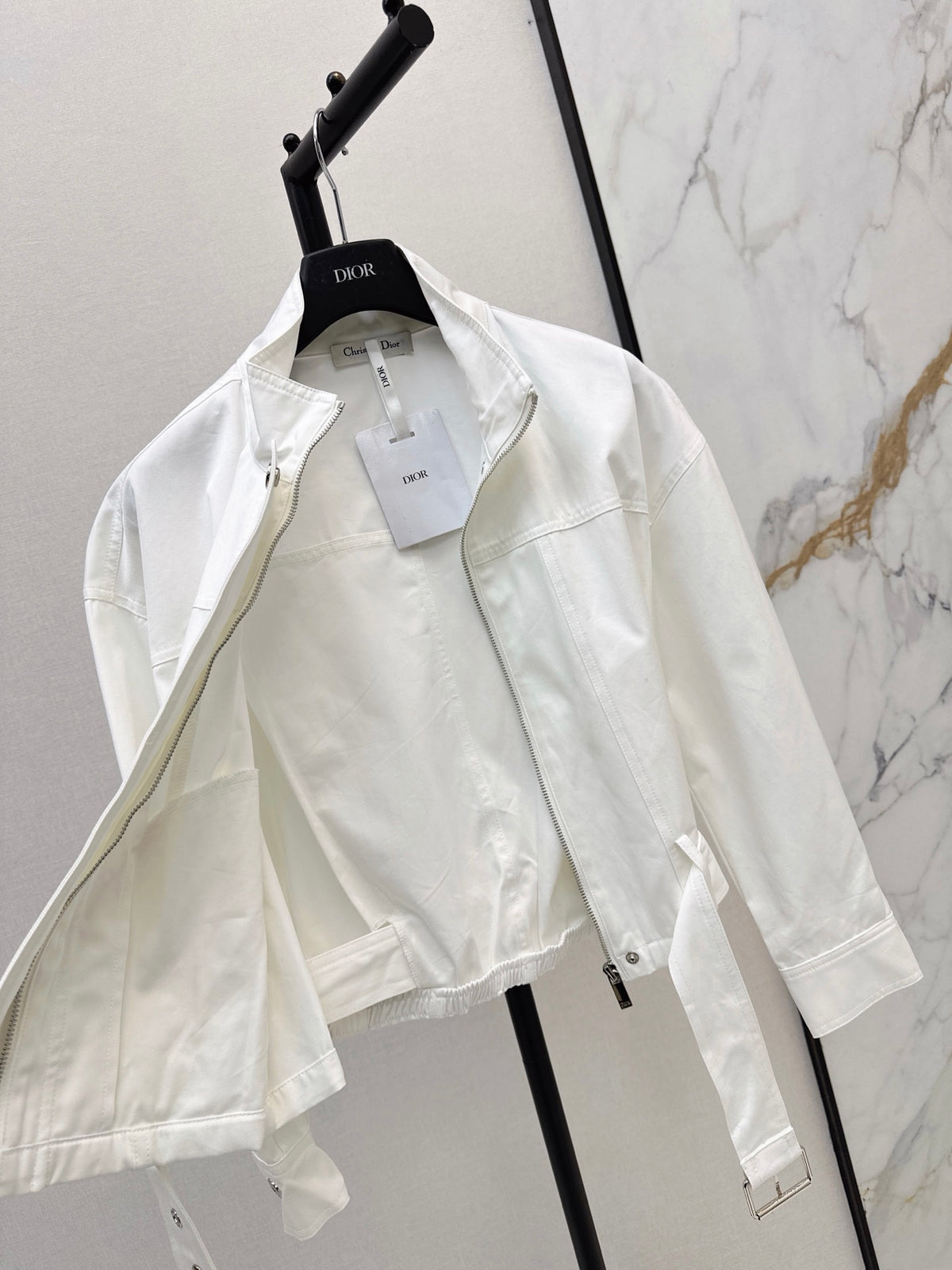 26FW New Style Bee Embroidered Trench Coat