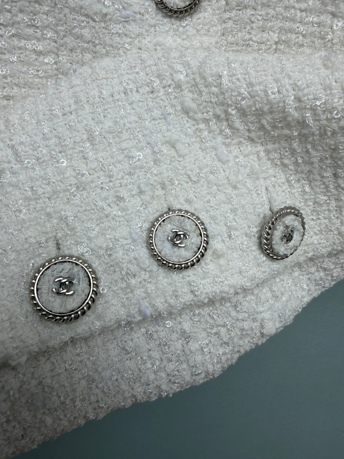 26FW New White Tweed Jacket