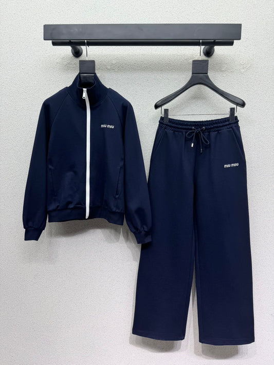 26FW New Embroidered Logo Casual Set