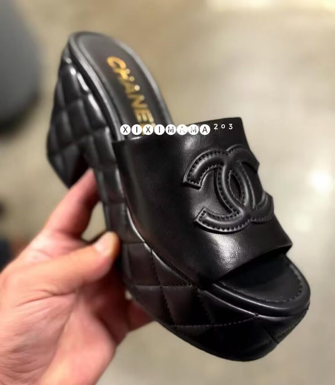 New high-heeled sandals