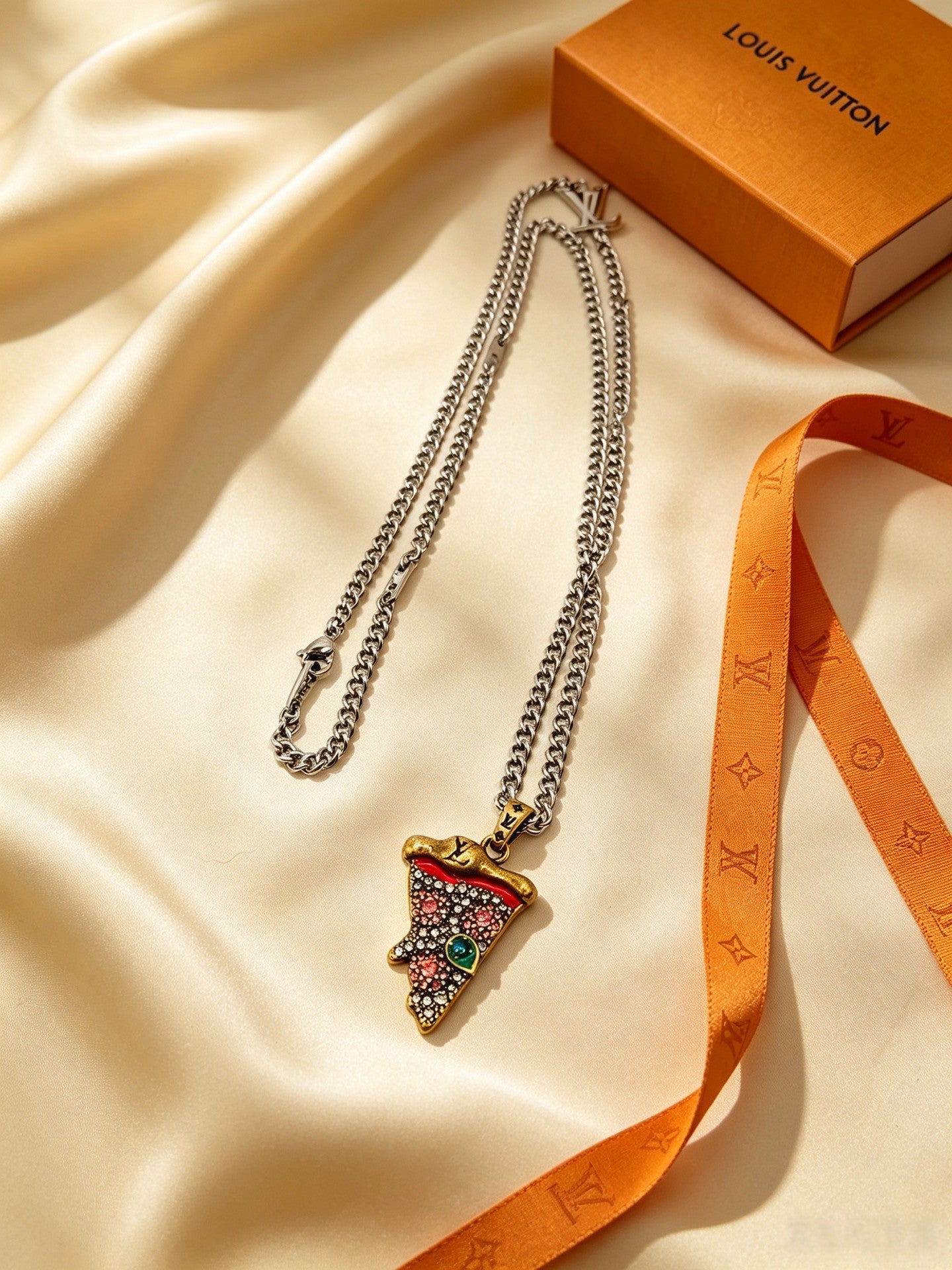New pizza charm necklace