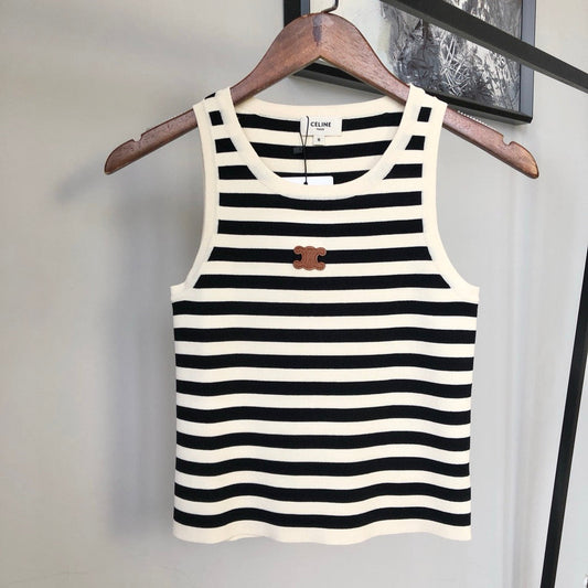 🔥🔥🔥Black and white striped vest
