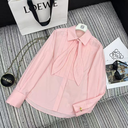 25 Early Spring Folded Lapel Top