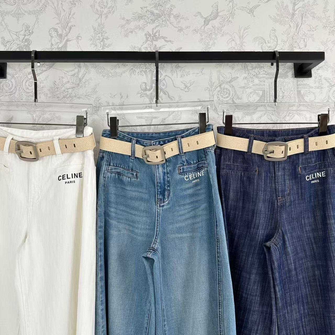 25 Early Spring Fashion Linen Denim Wide Leg Pants