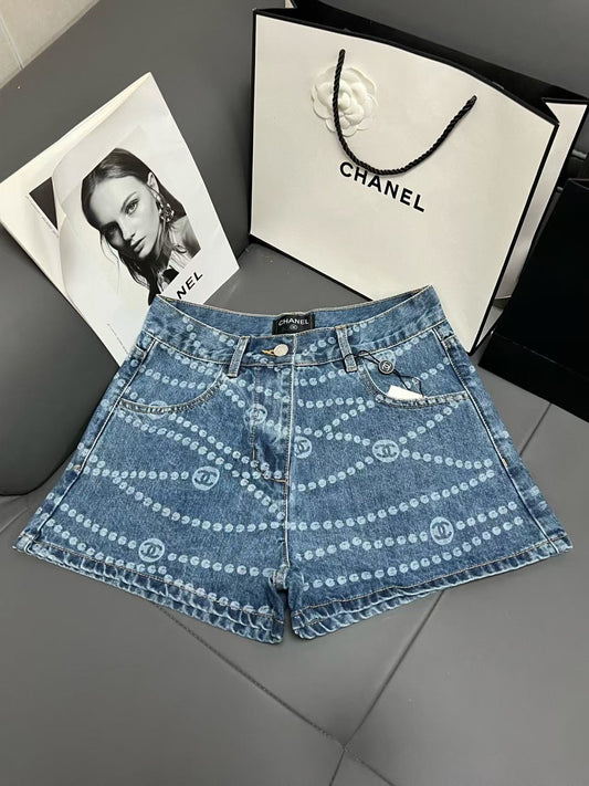 New denim shorts