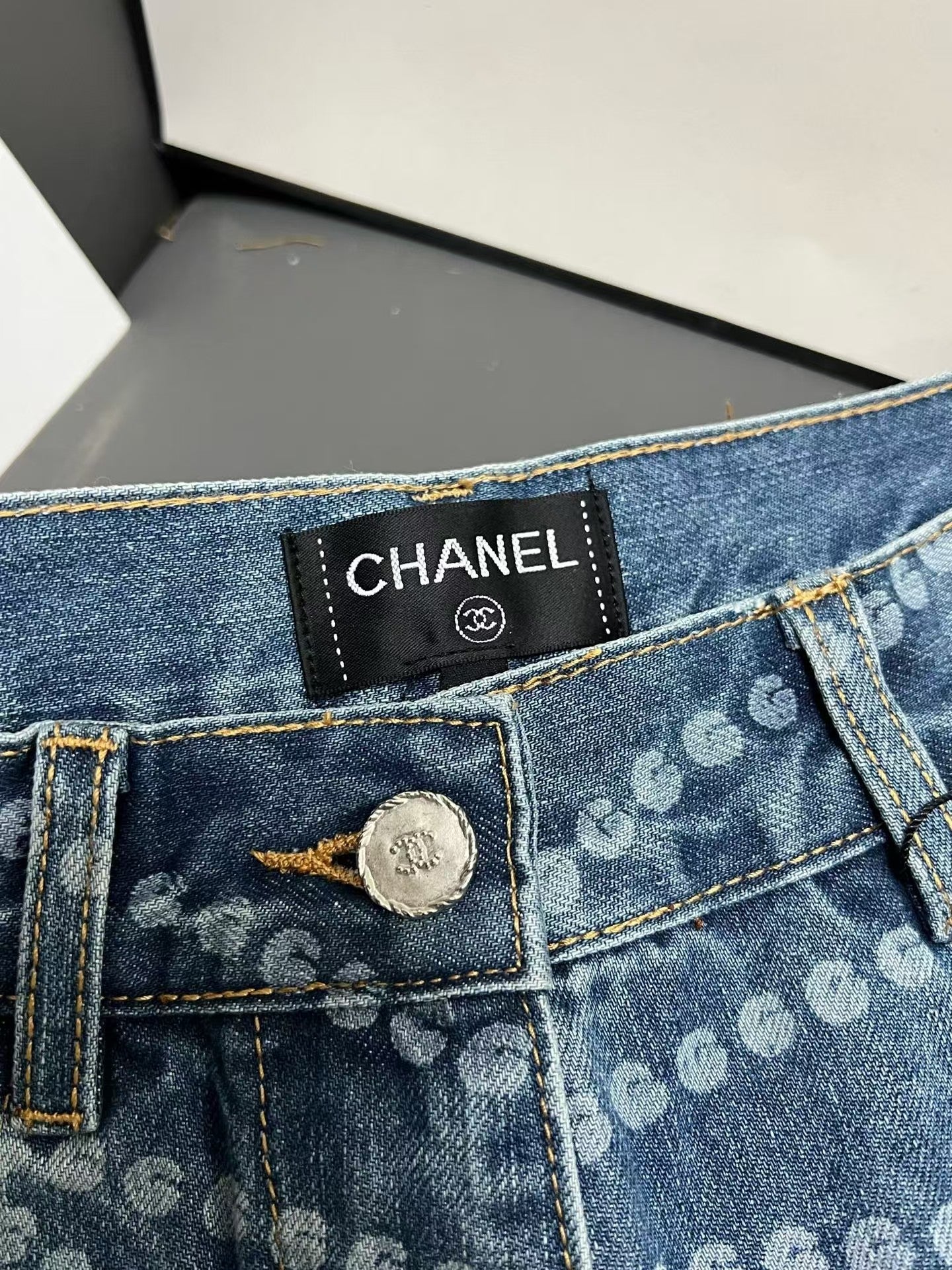 New denim shorts