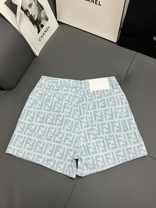 all over print jacquard shorts