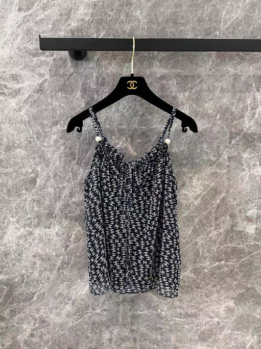 Double C printed camisole top