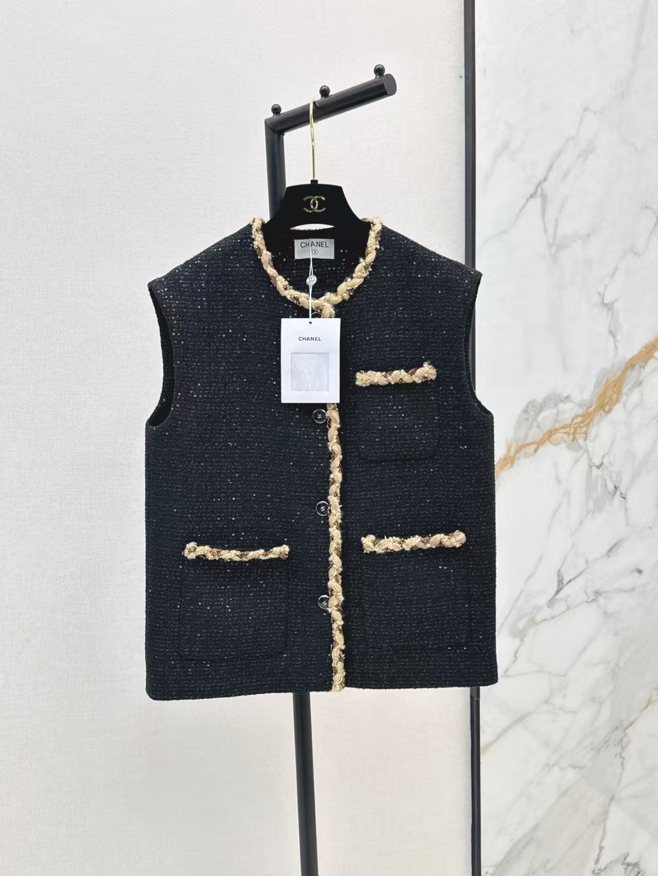Latest Tweed Vest Jacket