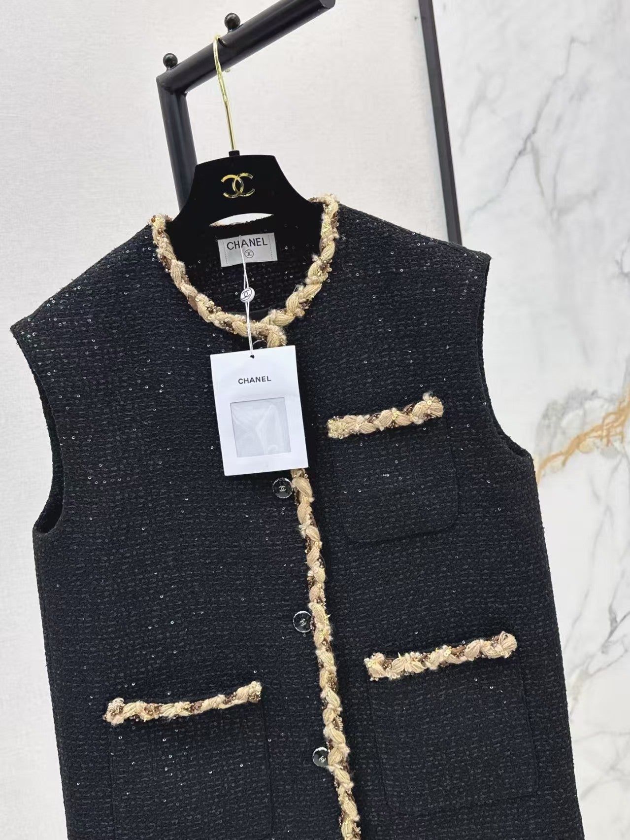 Latest Tweed Vest Jacket