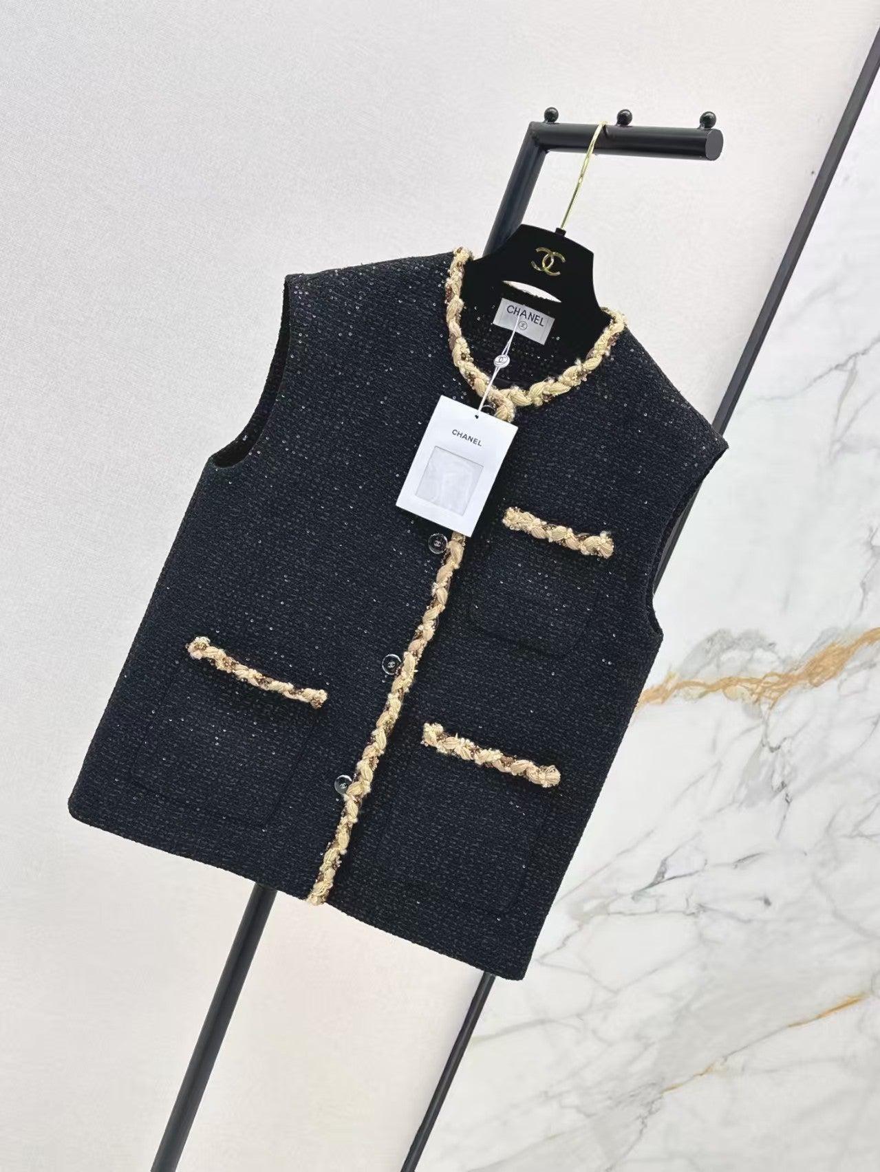 Latest Tweed Vest Jacket