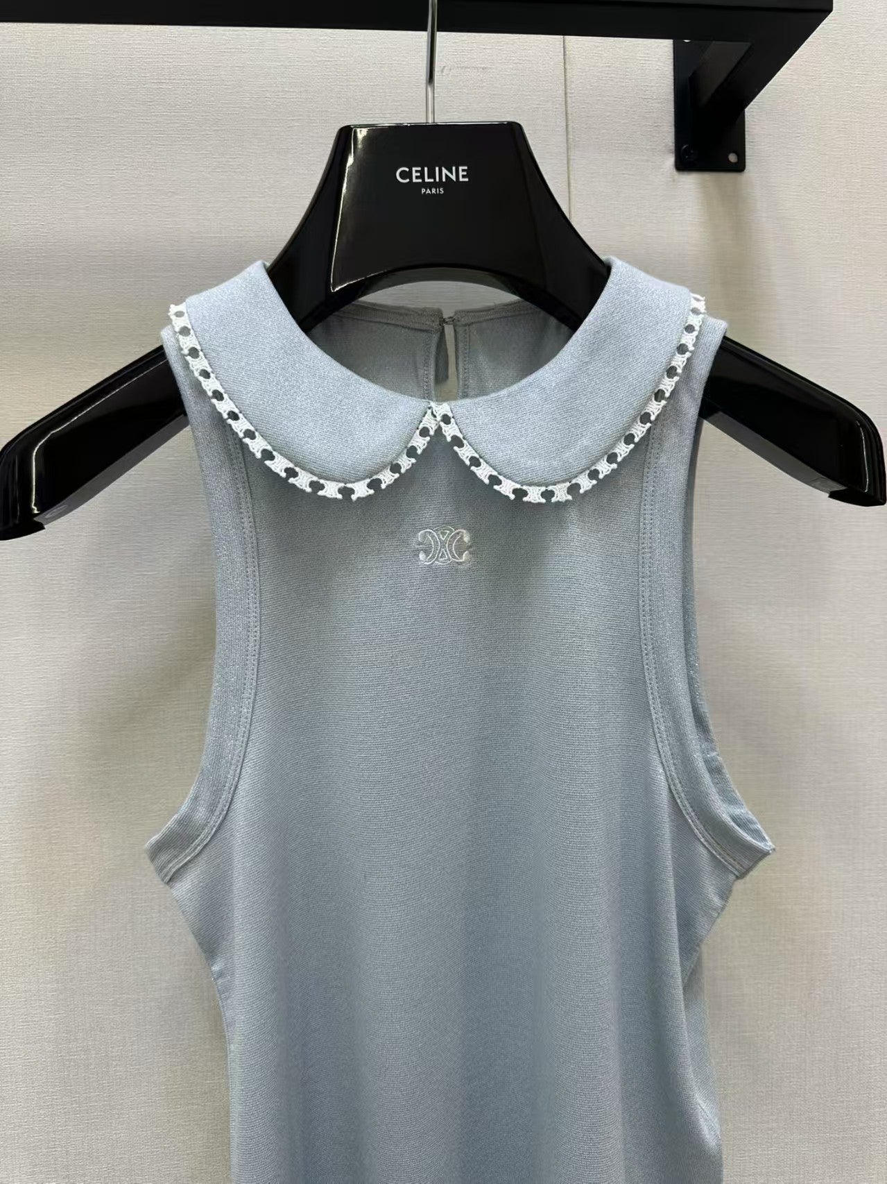 Little Doll Collar Sleeveless Vest