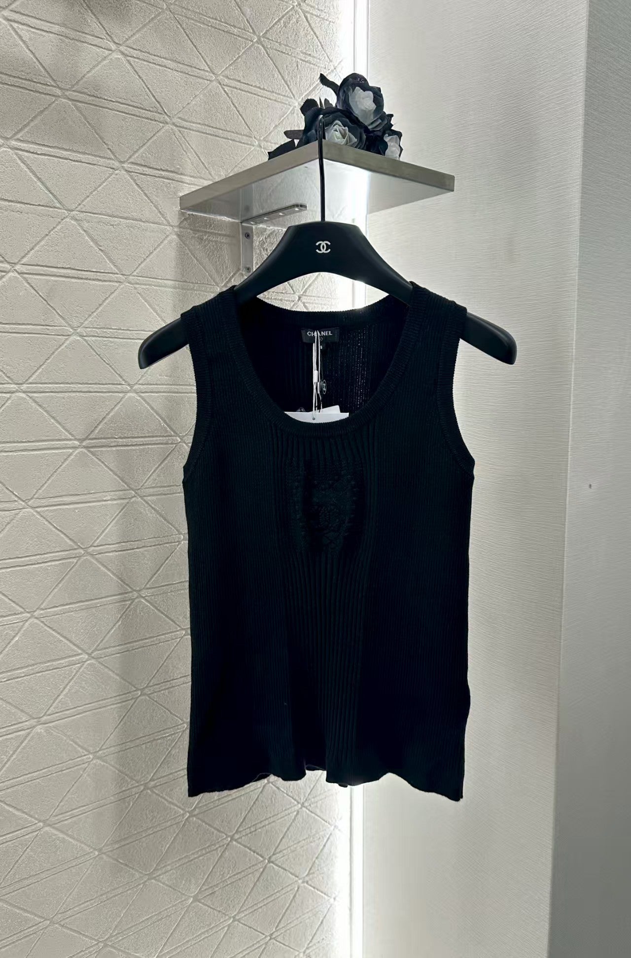 Heart knitted vest