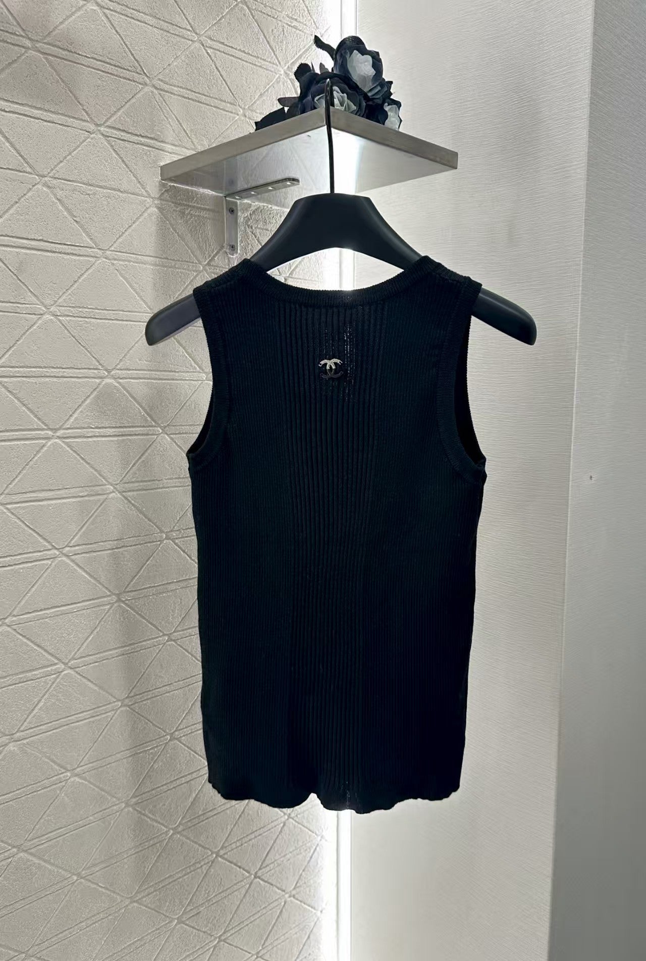 Heart knitted vest