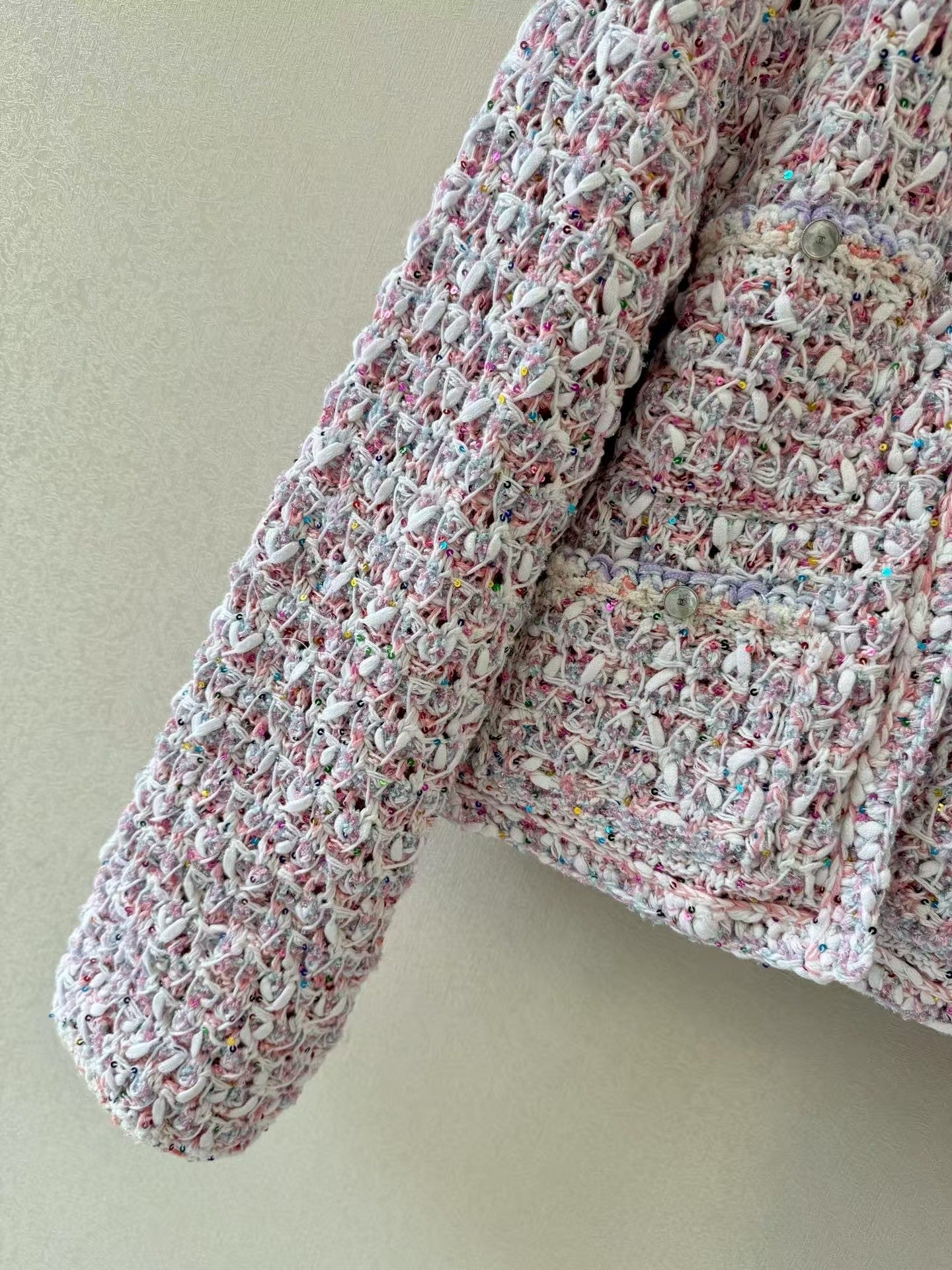 Colorful macaron cardigan