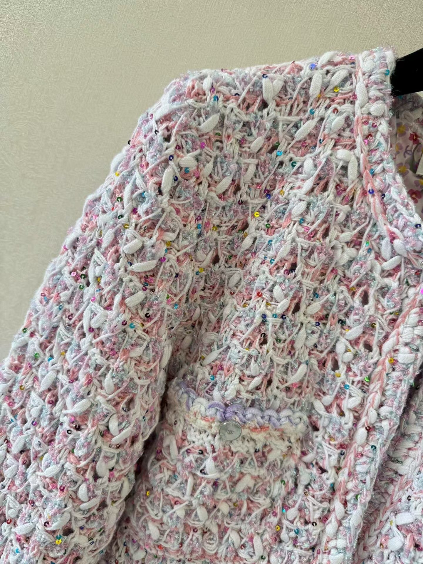 Colorful macaron cardigan