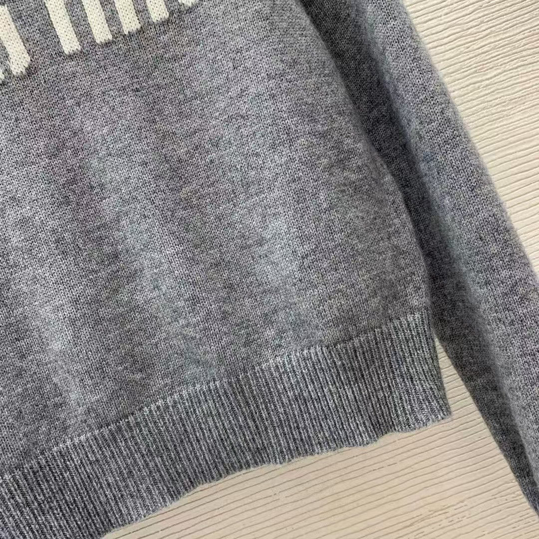 🔥🔥🔥jacquard crew neck sweater