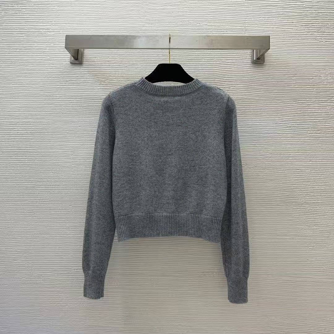 🔥🔥🔥jacquard crew neck sweater