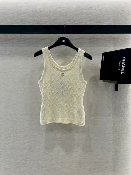 Fireworks rhinestone knitted vest