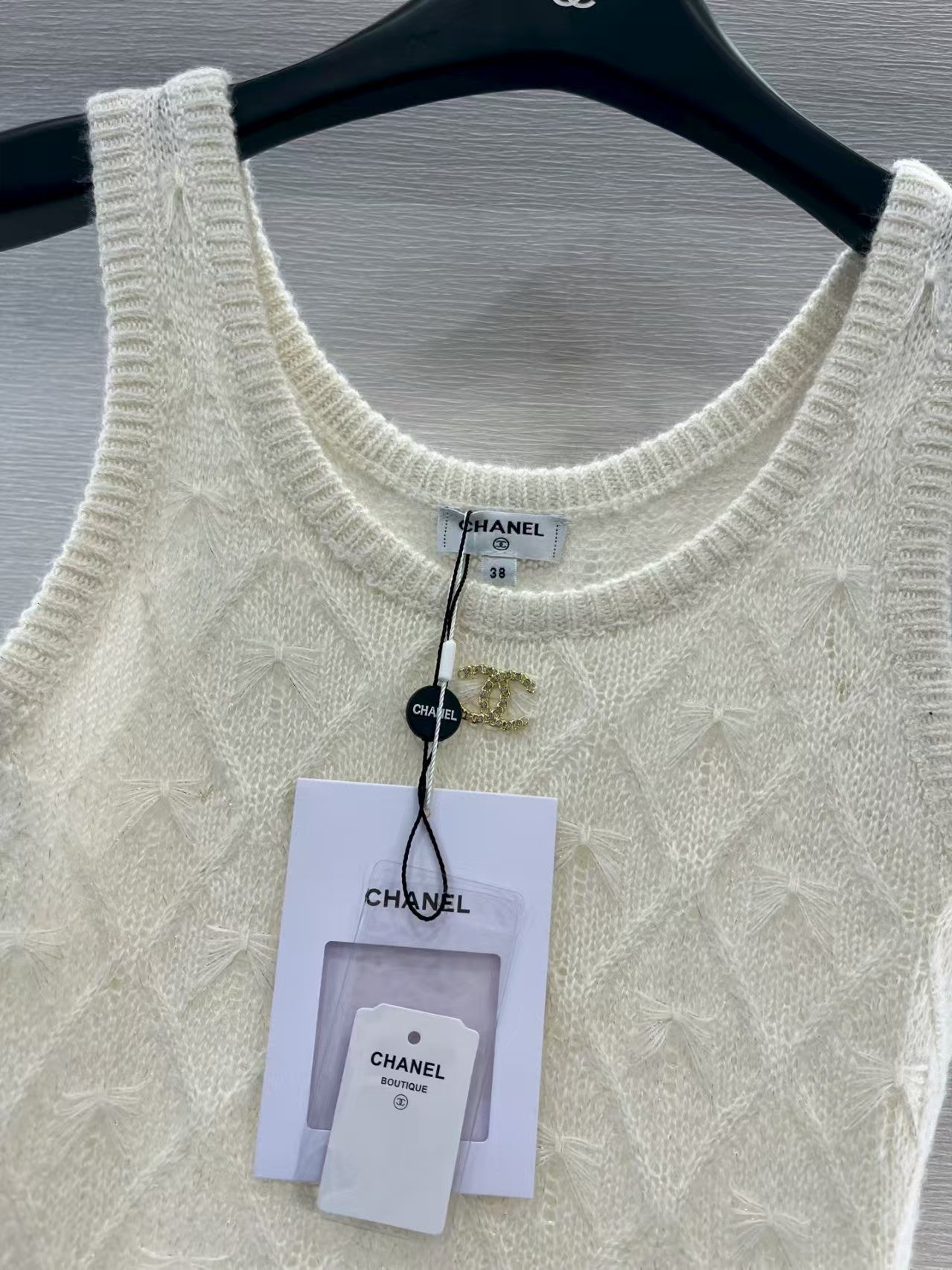 Fireworks rhinestone knitted vest