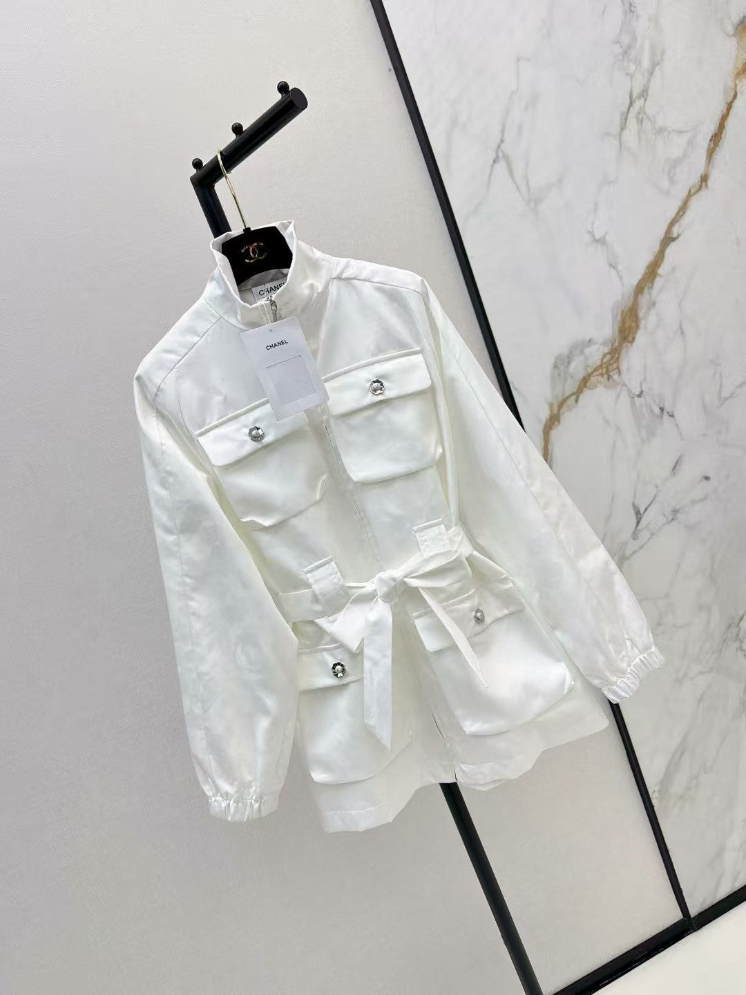 New jacquard stand collar waist coat