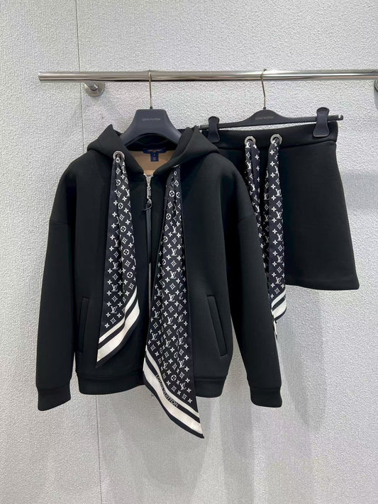 New Early Autumn Zipper Hood + Skirt