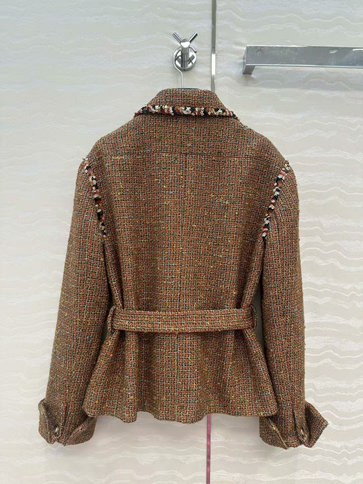 New check tweed jacket