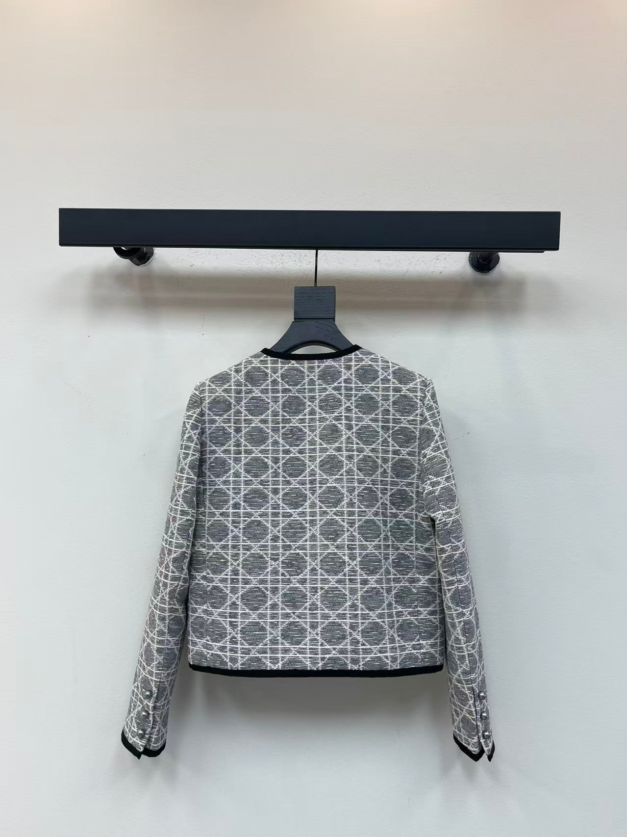 Cannage crew neck jacket