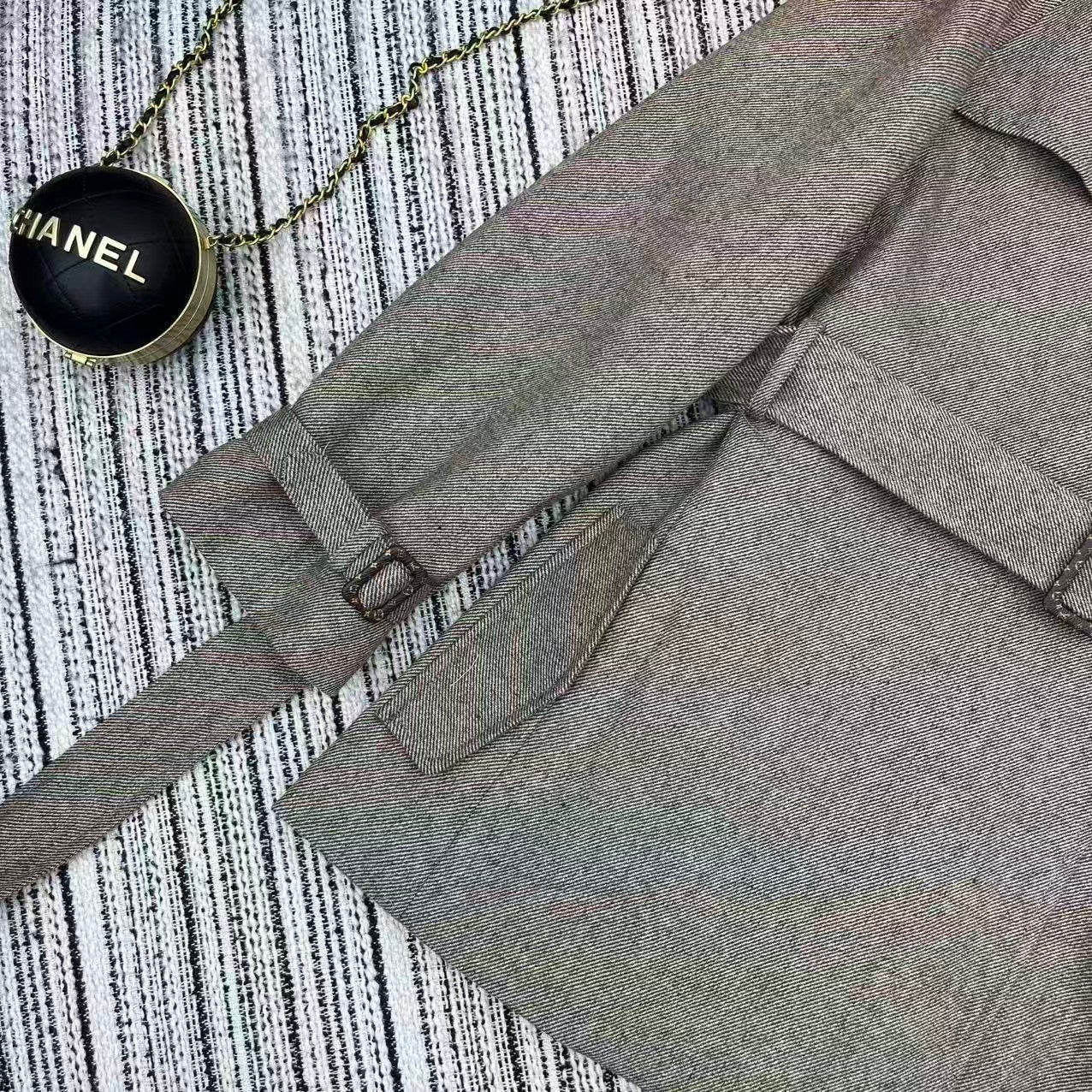 New lapel trench coat style suit jacket