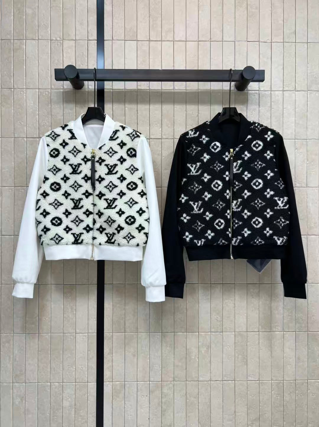 Old fashioned lambswool patchwork jacket