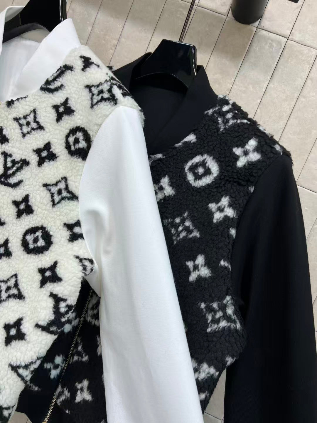 Old fashioned lambswool patchwork jacket