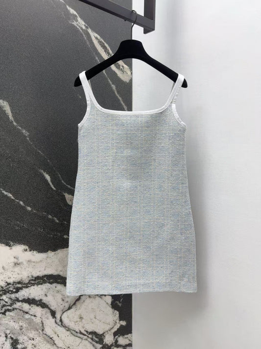 Cannage slip dress