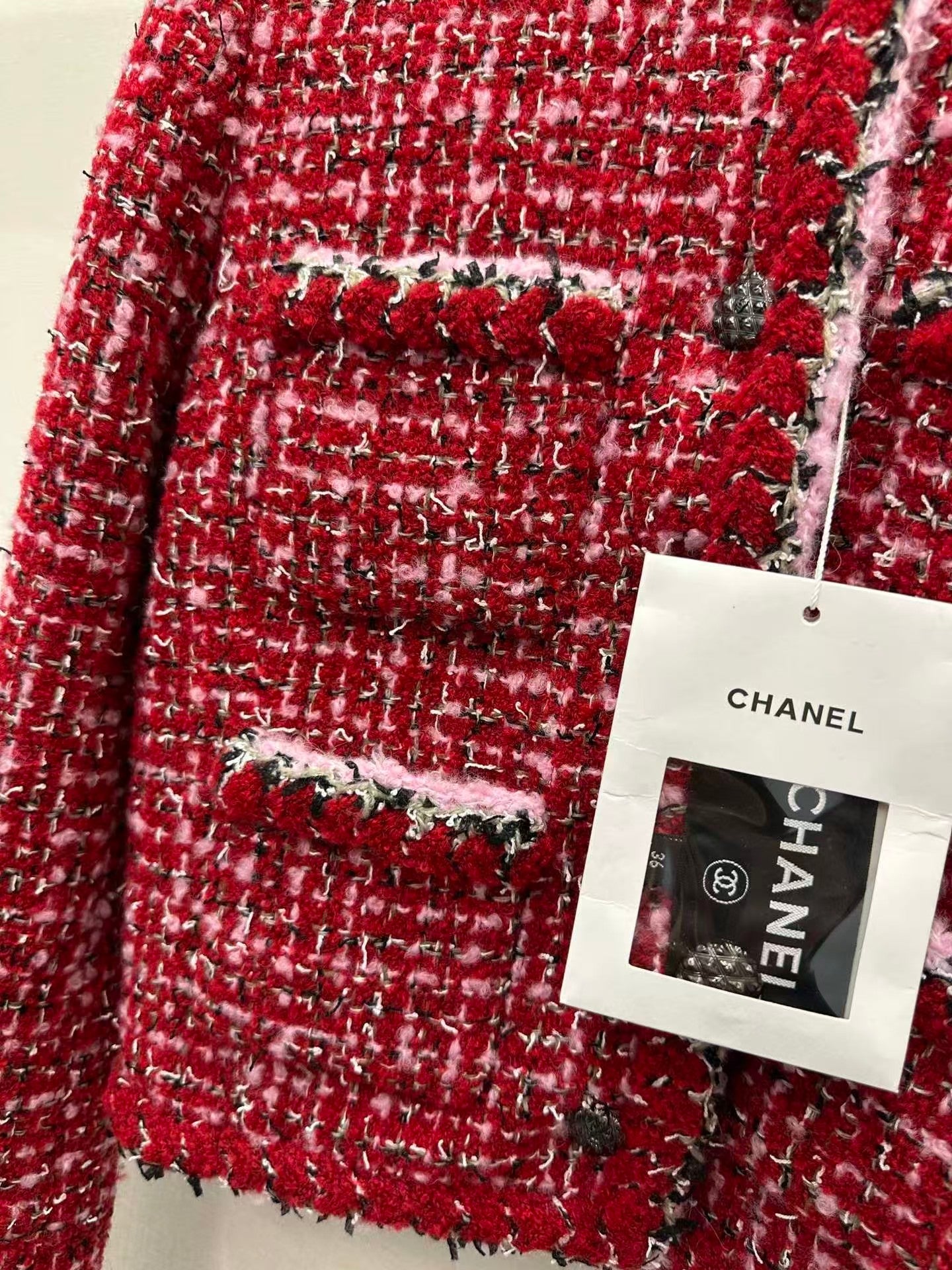 Crew neck knitted jacket