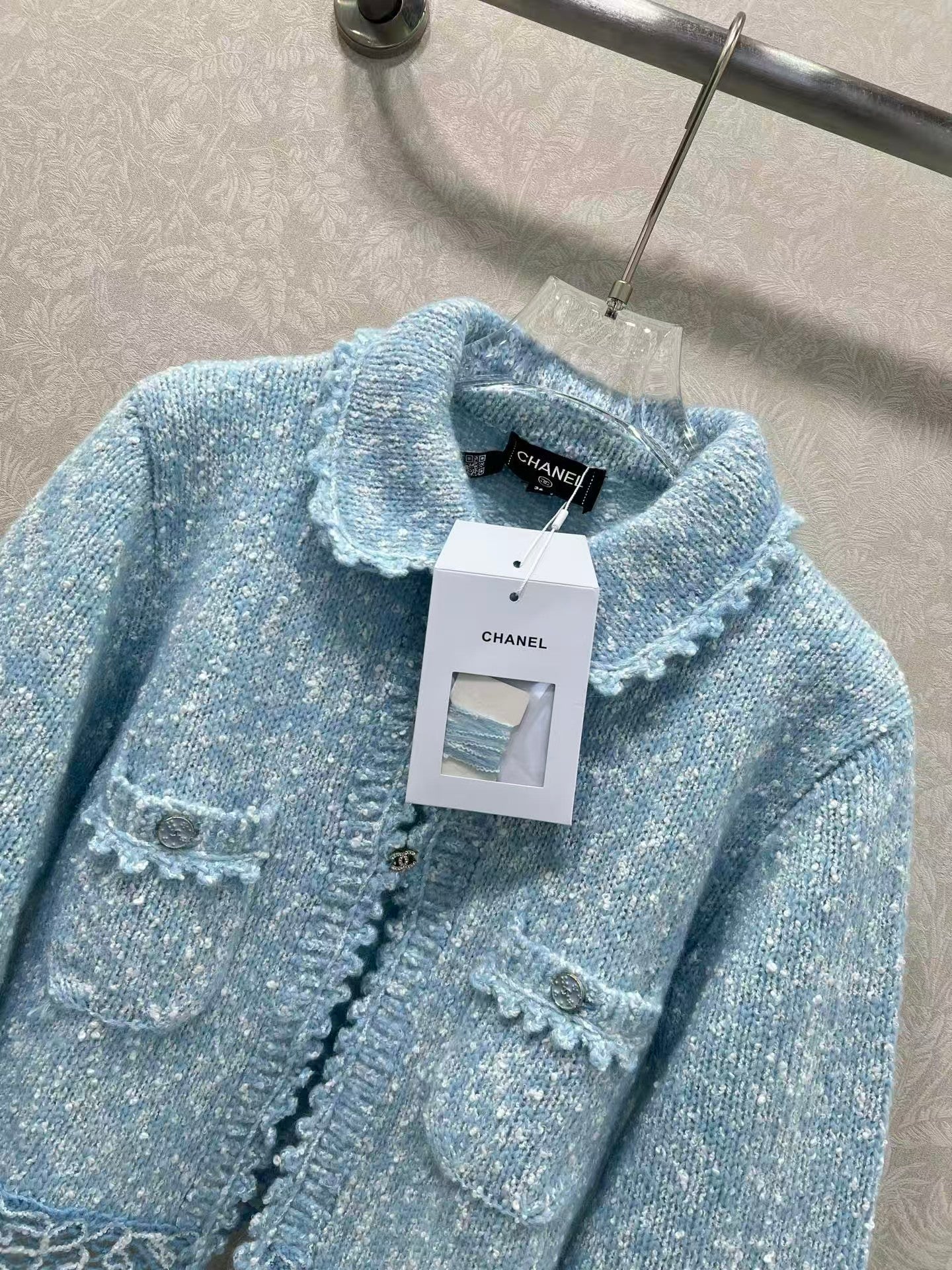 New Embroidered Lace Knit Cardigan