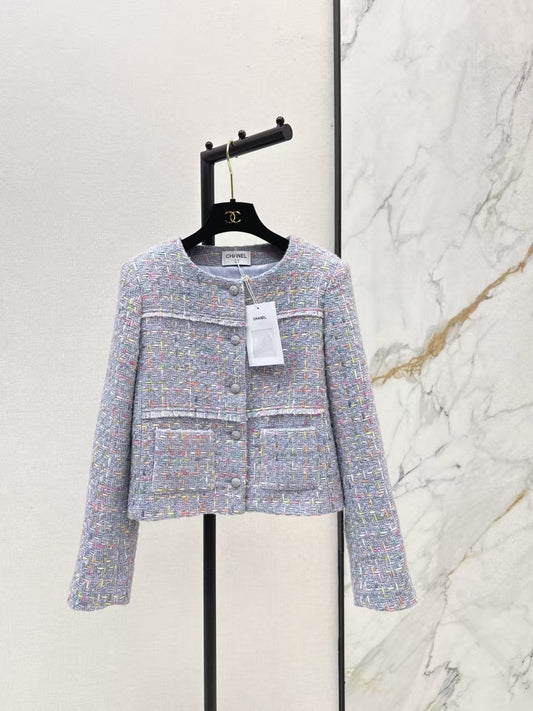 New woven tweed short jacket