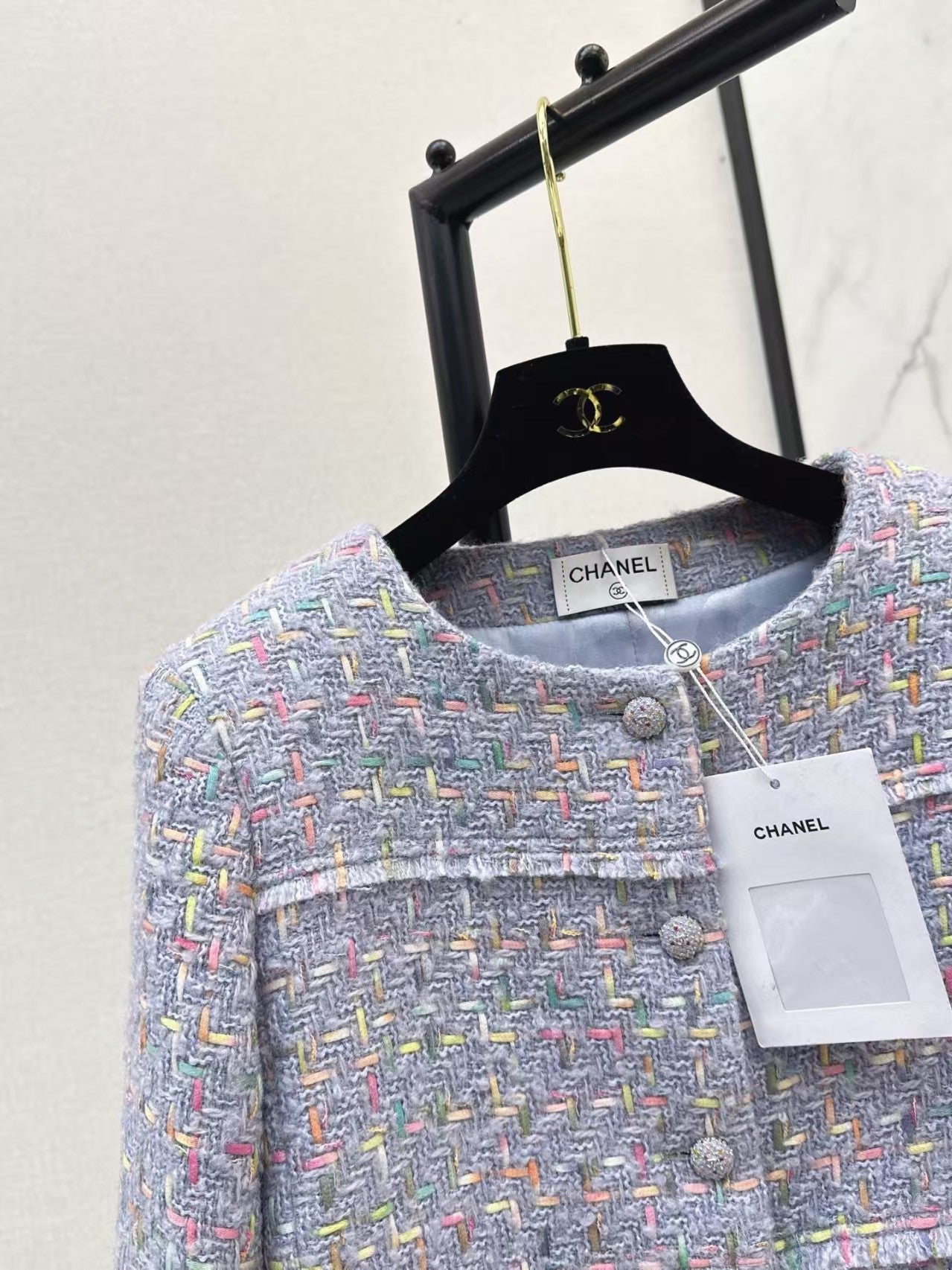 New woven tweed short jacket