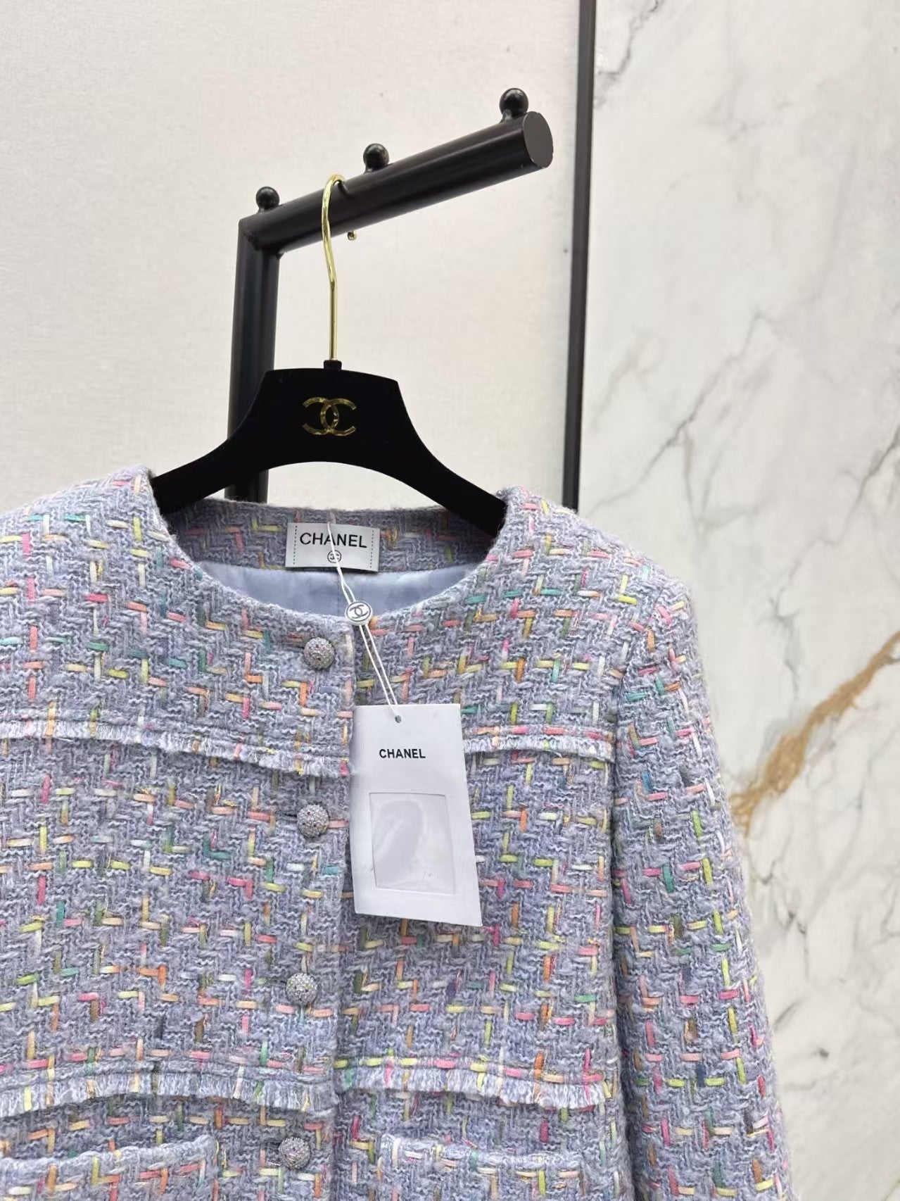 New woven tweed short jacket