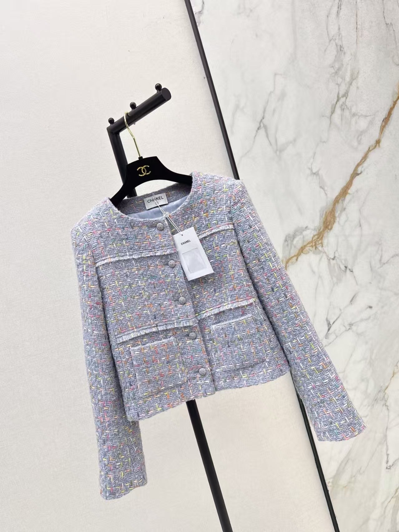New woven tweed short jacket