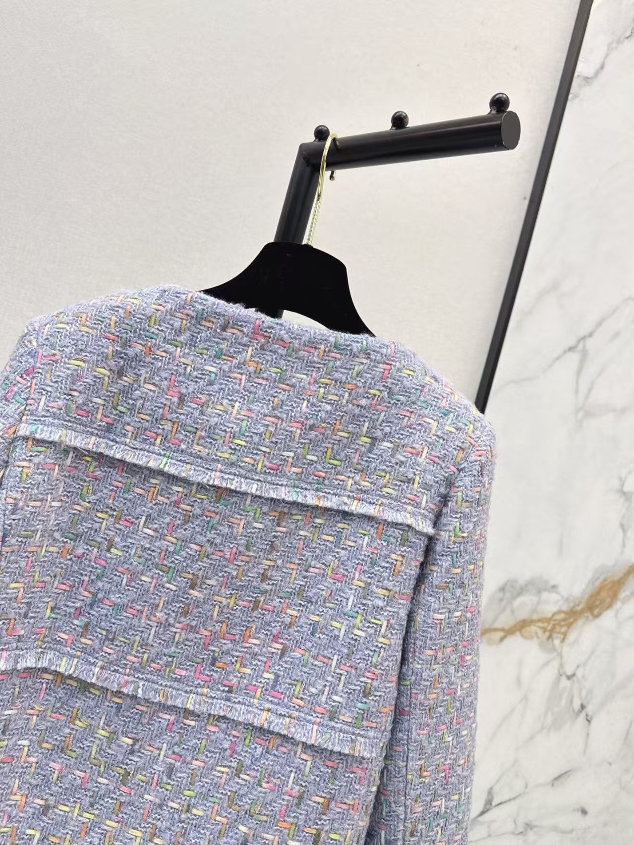New woven tweed short jacket