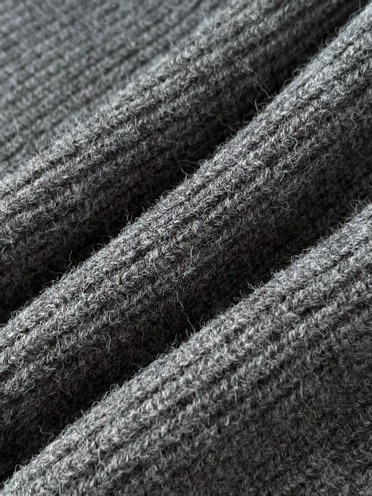 V-neck knit sweater