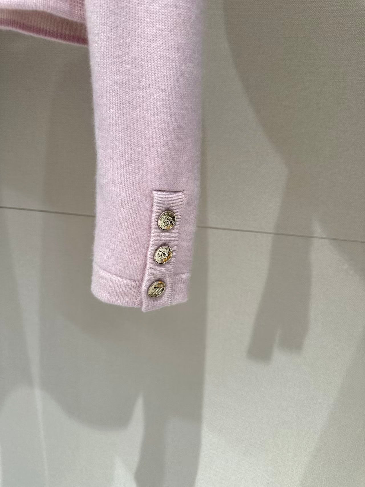Detachable jacquard collar knit cardigan