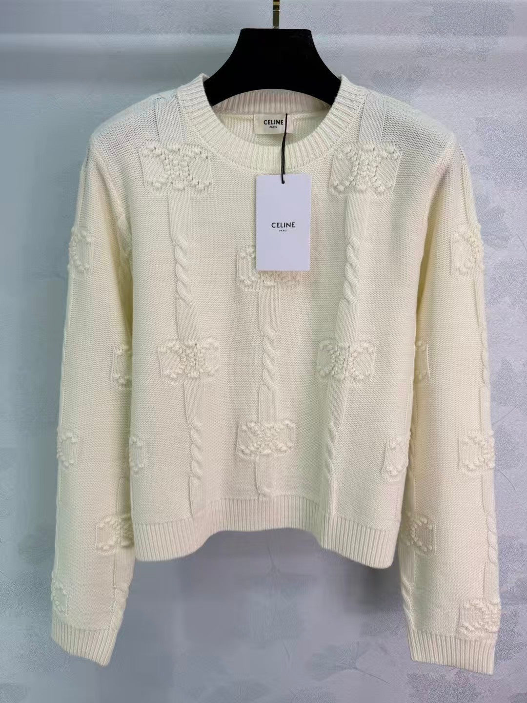 Arc de Triomphe Pattern Knit Sweater
