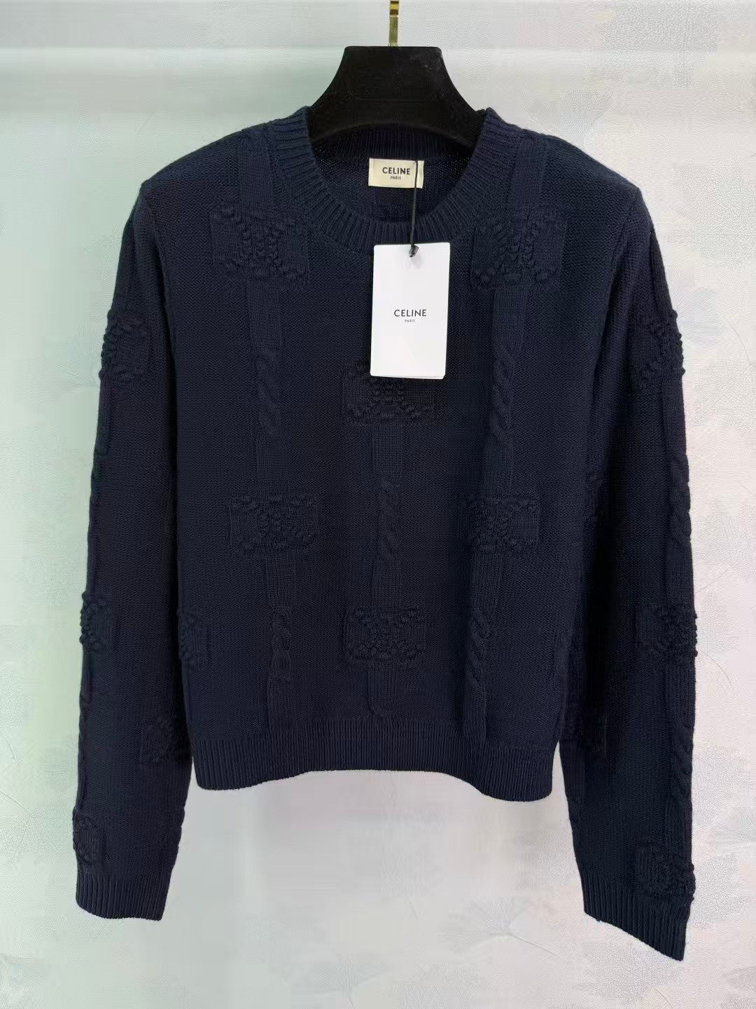 Arc de Triomphe Pattern Knit Sweater