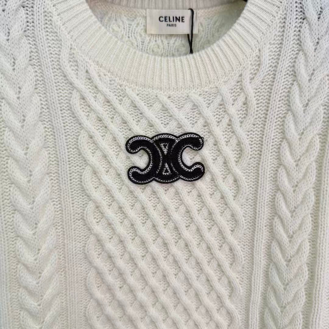New round neck Arc de Triomphe sweater