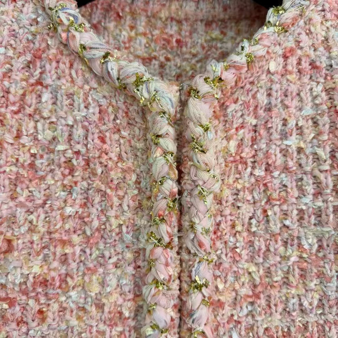 New pink tweed-style jacket