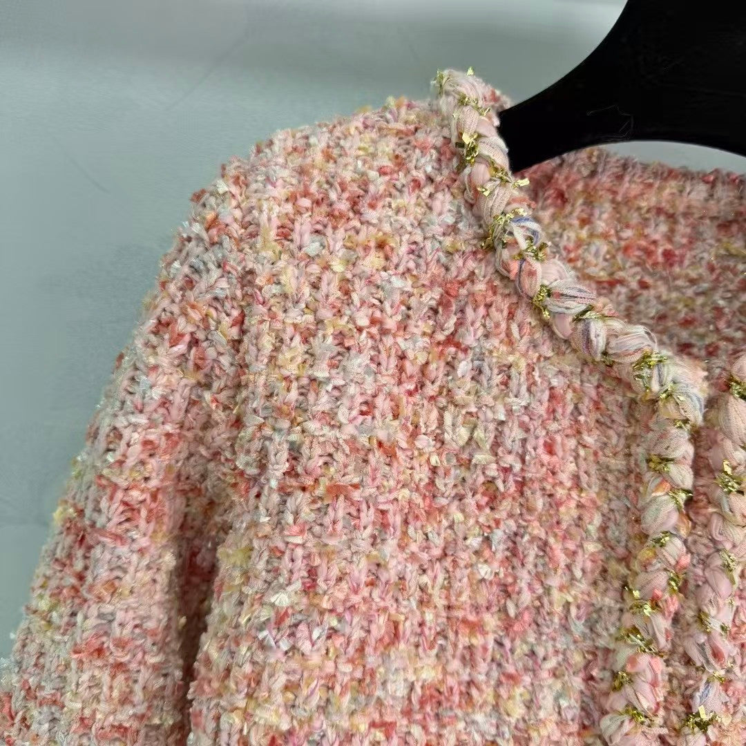 New pink tweed-style jacket