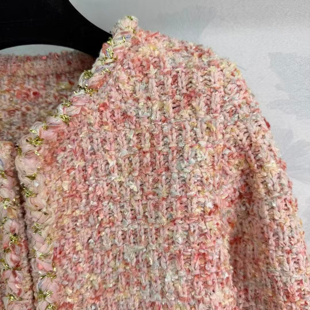 New pink tweed-style jacket