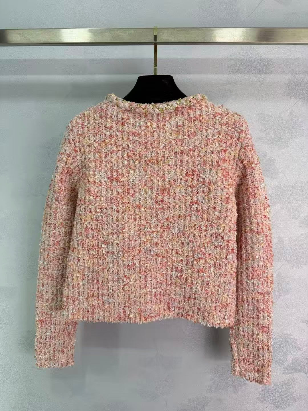 New pink tweed-style jacket