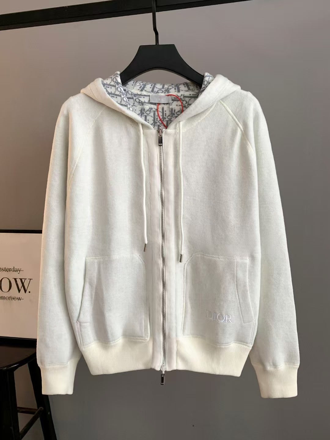 Reversible zippered hooded sweater