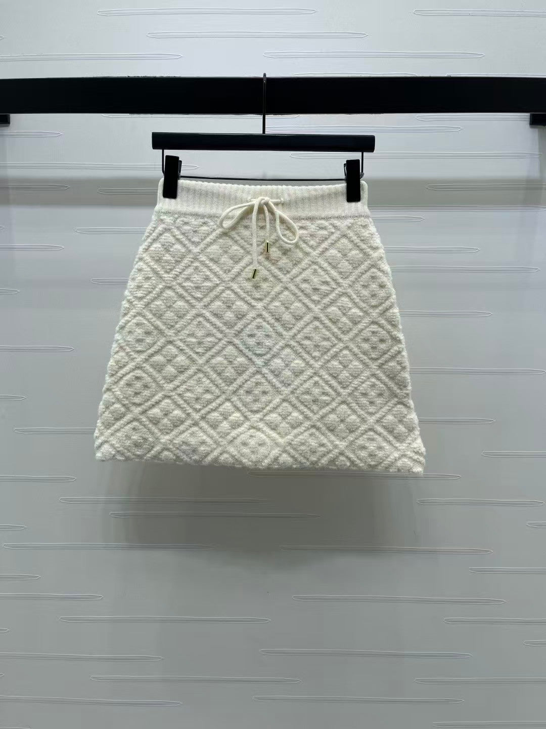 Jacquard knit skirt